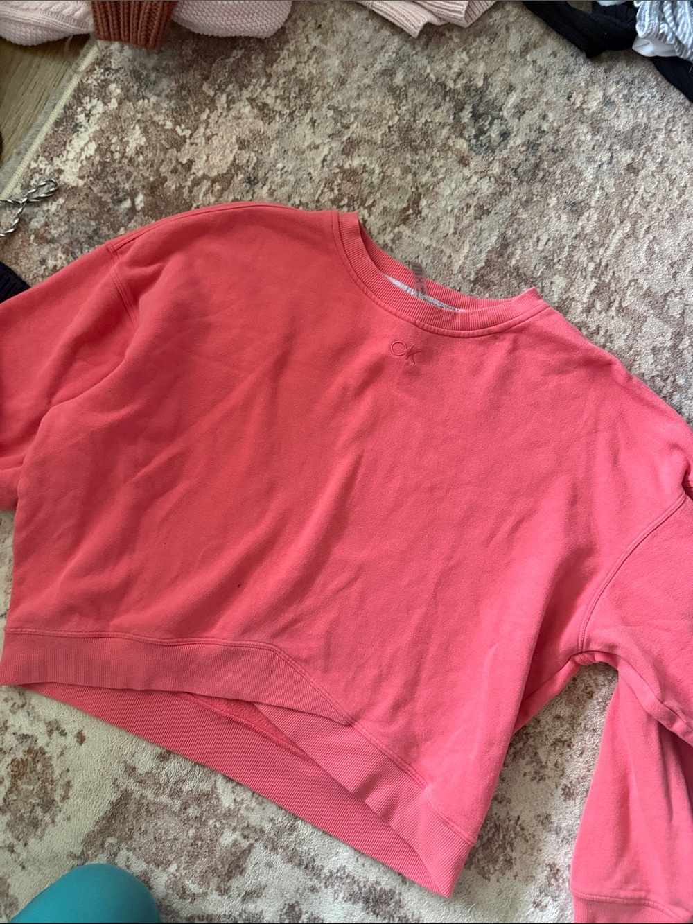 Calvin Klein Coral Crewneck Sweatshirt